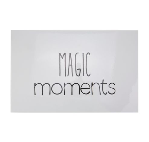 Placemat Fp Lichtgrijs Magic Moments Zwa Rt - 43.5x28.5cm  Cosy & Trendy