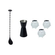 Set Cocktail Set5 Moule A Glacons Cuillère À Mélanger Jigger 