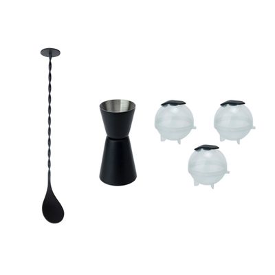 Cocktailset Set5 Ijsballenmakers Mengle Pel Barmaatje  Cosy & Trendy