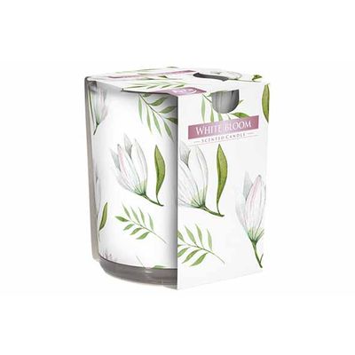 Ct Geurkaars Glas Whitebloom 22u D7xh8cm   Cosy & Trendy