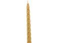 Gedraaide Kaars Set4 Goud D2.2xh23cm 