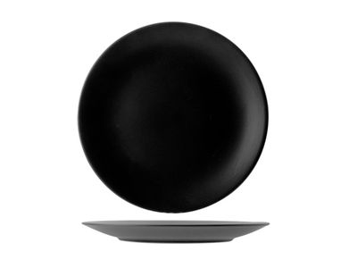 Kp Serena Black Plat Bord D25cm Set 2 Kraft Box