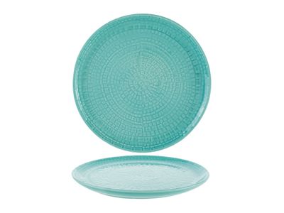 Portugal Turquoise Plat Bord D28cm 