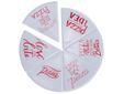 Pizzabordjeset6 Rood Wit 22,4x23,2xh1,1c M Driehoekig Melamine