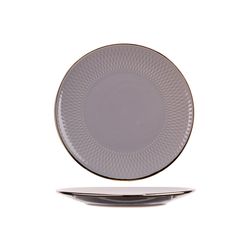 Cosy & Trendy Kp Ravenna Grey Assiette Plate D19,5cm Craft Box 