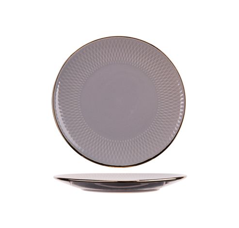 Kp Ravenna Grey Plat Bord D19,5cm Craft Box  Cosy & Trendy