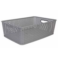 Hozon Panier De Rangement Gris 12l 40x26,5xh12,5cm 