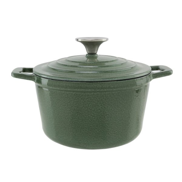 Cosy & Trendy Castard Kookpot Glansgroen 1,85l D18xh10cm Gietijzer