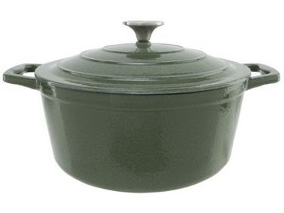 Castard Kookpot Glansgroen4,5l D26xh 11,5cm Gietijzer