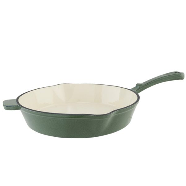 Cosy & Trendy Castard Grillpan Glansgroen D22 X H4.8cm Gietijzer