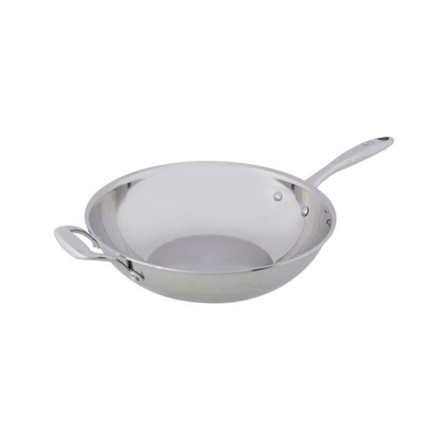 Cosy & Trendy Classic Wok D30cm Roestvrij Staal Alle Vuren