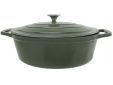 Castard Kookpot Glansgroen5,1l 33x25x H11cm Ovaal Gietijzer