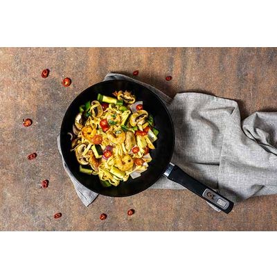 Durable Wok No Stick D28cm Aluminiumtous Feux  Cosy & Trendy