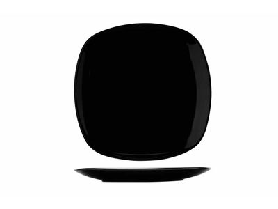 Kithira Black Dessertbord 20x20cm Vierkant