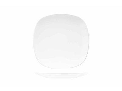 Kithira White Dessertbord 20x20cm Vierkant