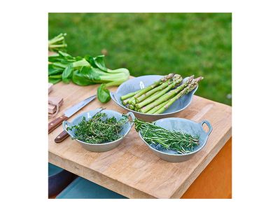 Asmara Green-grey Schaal D22-25xh4,8cm Met 2 Grepen