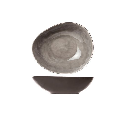 Streetfood  Grey Assiette Profonde 19.5x16.5xh5cm  Cosy & Trendy