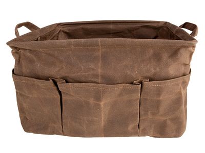 Draagtas Bruin 38x26xh23cm Katoen 