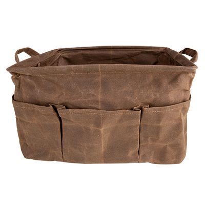 Draagtas Bruin 38x26xh23cm Katoen   Cosy & Trendy