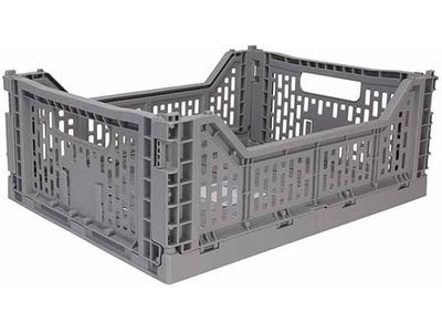 Hozon Panier Pliant Gris 15l 40x30xh14,5cm