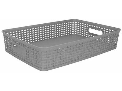 Hozon Panier De Rangement Gris 7,5l 40x 26,5xh8cm