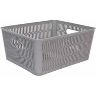 Hozon Panier D Rangement Gris 5,8l Empil Et Emboîtable 23x28,2xh12cm 