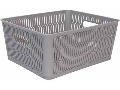 Hozon Opbergmand Grijs 5,8l Stapelbaa R & Nestbaar 23x28,2xh12cm