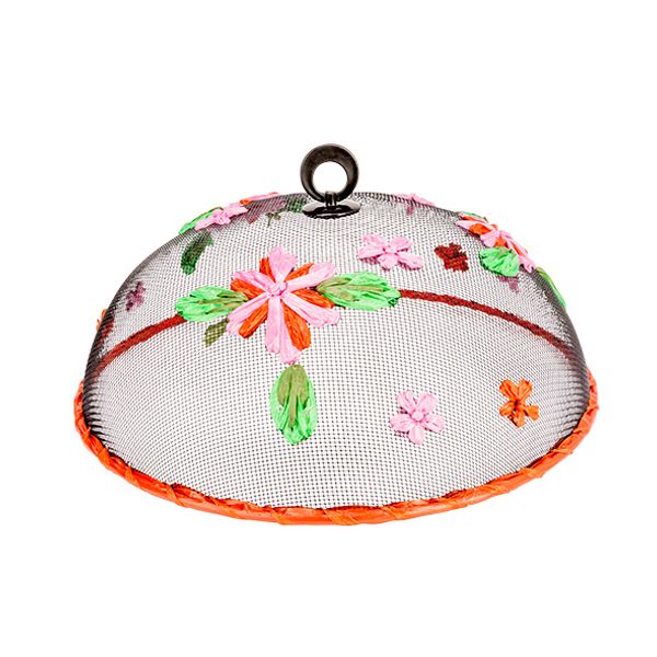 Cosy & Trendy Voedselkap D35cm Deco Pink Flower 