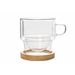 Cosy & Trendy Omagio Cafe Classico 180ml M/onderzet S2 D8.4xh8.4cm Dubbelwandig - Borosilicaat