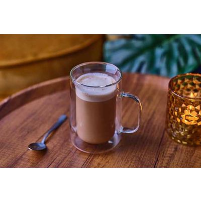 Omagio Cafe Latte 300ml Set 2 D8xh12cm Dubbelwandig - Borosilicaat 