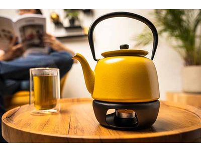 Heat Rechaud Zwart D13,6xh5cm Gietijzer Voor 1 Theelicht