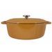 Cosy & Trendy Fontestic Kookpot Amber Gold 31x24xh12cm  Ovaal Gietijzer Met Deksel