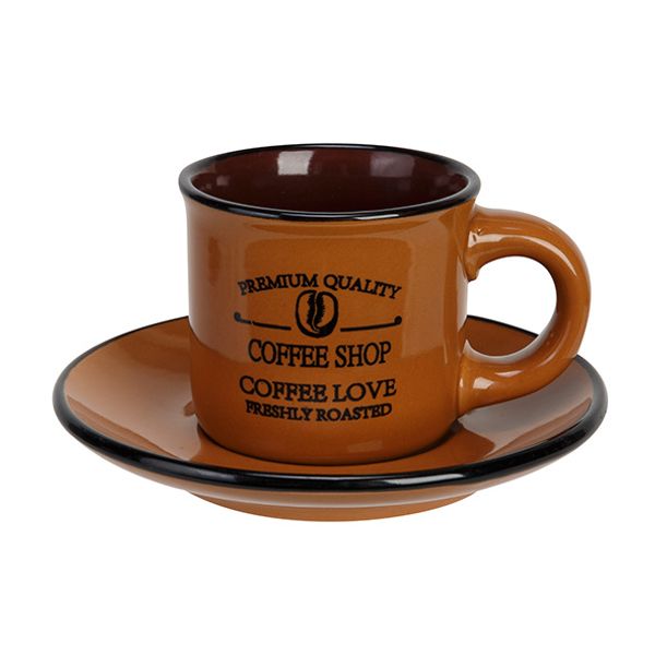 Desayuno Espressotas En Ondertas 10cl D6.3xh5.2cm - 11.5cm - Brown 