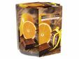 Ct Geurkaars Glas Chocolate - Orange  22u D7xh8cm