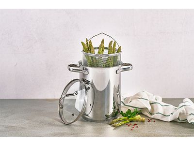 Daily Asperge Kookpot D16xh21cm Met Deksel Roestvrij Staal