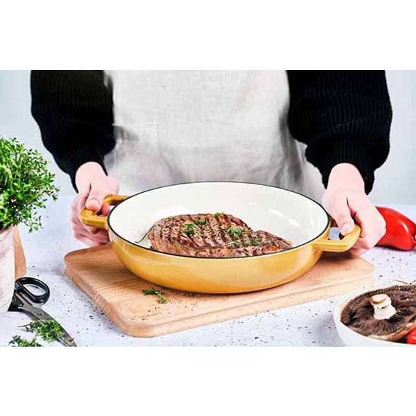 Cosy & Trendy Fontestic Grillpan Amber Gold D28xh6cm G Ietijzer Ns