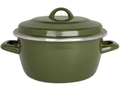 Nonna Kookpot Groen D20cm 2.9l H10.5cm Geemailleerd Staal