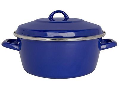 Nonna Kookpot Blauw D24cm 4.4l H:11cm Geemailleerd Staal