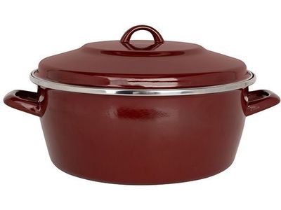 Nonna Kookpot Bloodstone D28cm 6.3l H:12cm Geemailleerd Staal