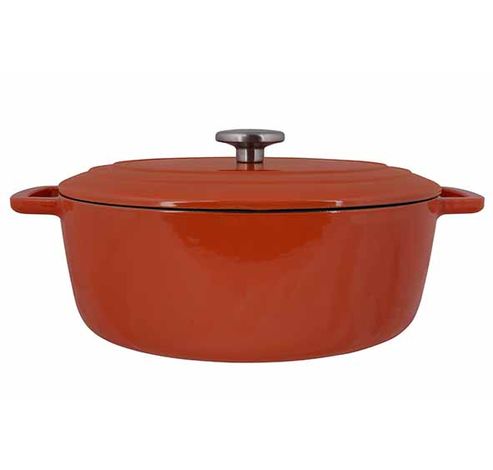 Fontestic Kookpot Roest 31x24xh12cm Ovaa L Gietijzer Met Deksel  Cosy & Trendy