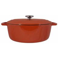 Fontestic Kookpot Roest 31x24xh12cm Ovaa L Gietijzer Met Deksel 