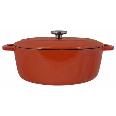 Fontestic Kookpot Roest 31x24xh12cm Ovaa L Gietijzer Met Deksel  Cosy & Trendy