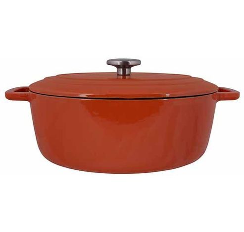 Fontestic Kookpot Roest 31x24xh12cm Ovaa L Gietijzer Met Deksel  Cosy & Trendy