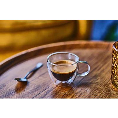 Omagio Espresso 80ml Set 2 D7.1xh6cm Dubbelwandig - Borosilicaat 