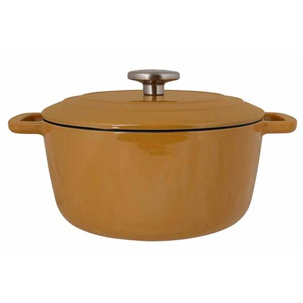 Cosy & Trendy Fontestic Kookpot Amber Gold D24xh11.6cm 4.6l Gietijzer Met Deksel