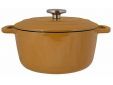 Fontestic Kookpot Amber Gold D24xh11.6cm 4.6l Gietijzer Met Deksel