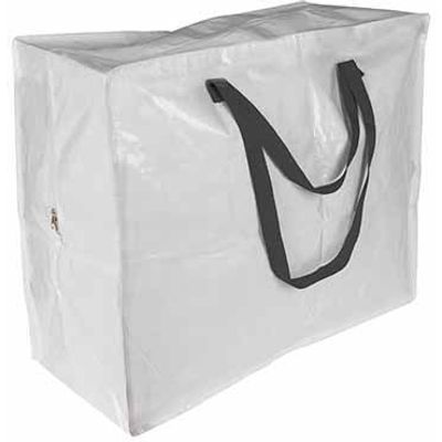 Sac De Rangement Blanc A. Zip 55x30xh50c M  Cosy & Trendy