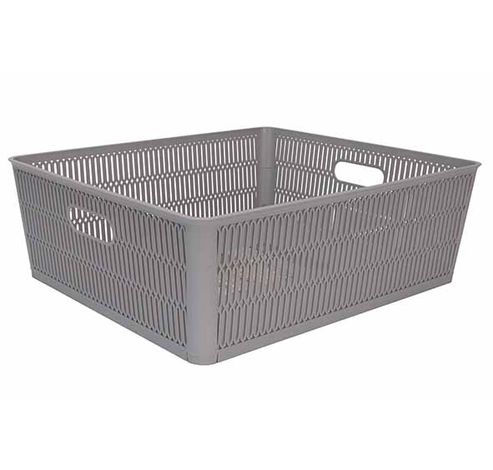 Hozon Panier De Rangement Gris 12l Empil Et Emboîtable 38.1x33xh12.7cm  Cosy & Trendy