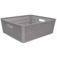 Hozon Panier De Rangement Gris 12l Empil Et Emboîtable 38.1x33xh12.7cm 