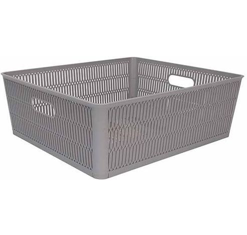 Hozon Panier De Rangement Gris 12l Empil Et Emboîtable 38.1x33xh12.7cm  Cosy & Trendy